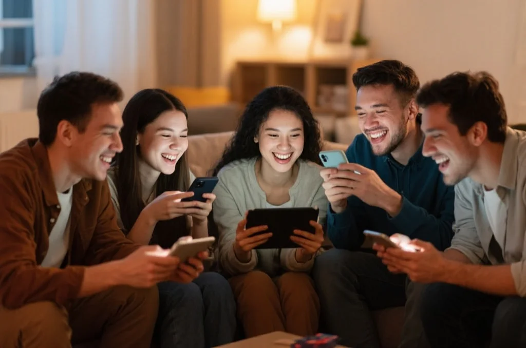 朋友们一起享受游戏乐趣